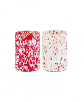 RED & IVORY MIX TUMBLERS