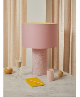 IVORY & PINK LAMP / ROPE